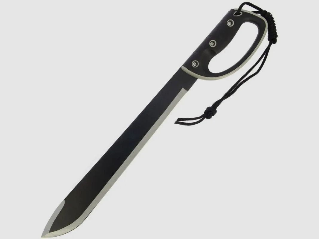 M-Tech knife + machete + knife stand, new for outdoor