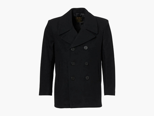 Mil-Tec Manteau US Navy Pea Coat - Bleu Foncé / S Hommes