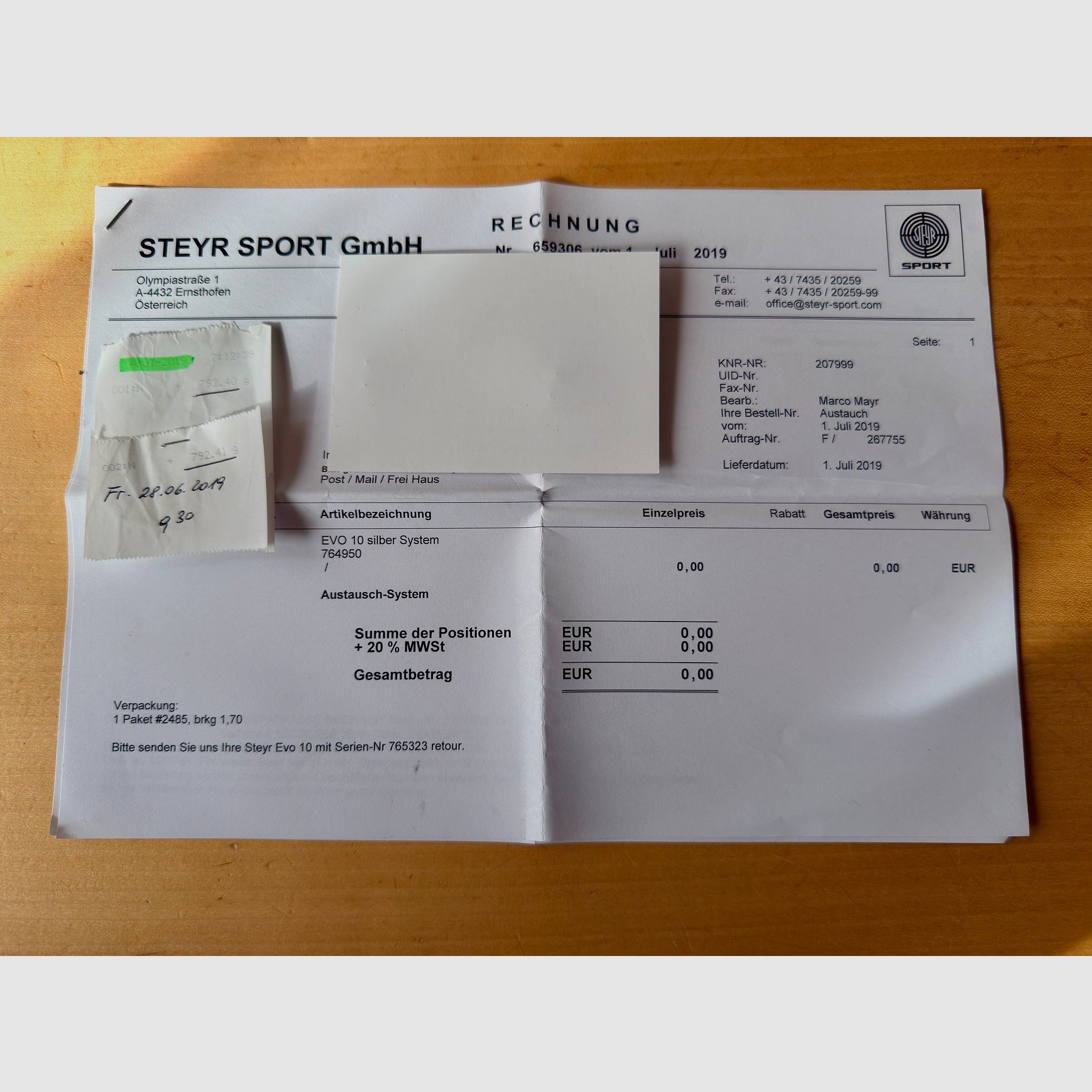 Steyr LP 10 EVO Als nieuw