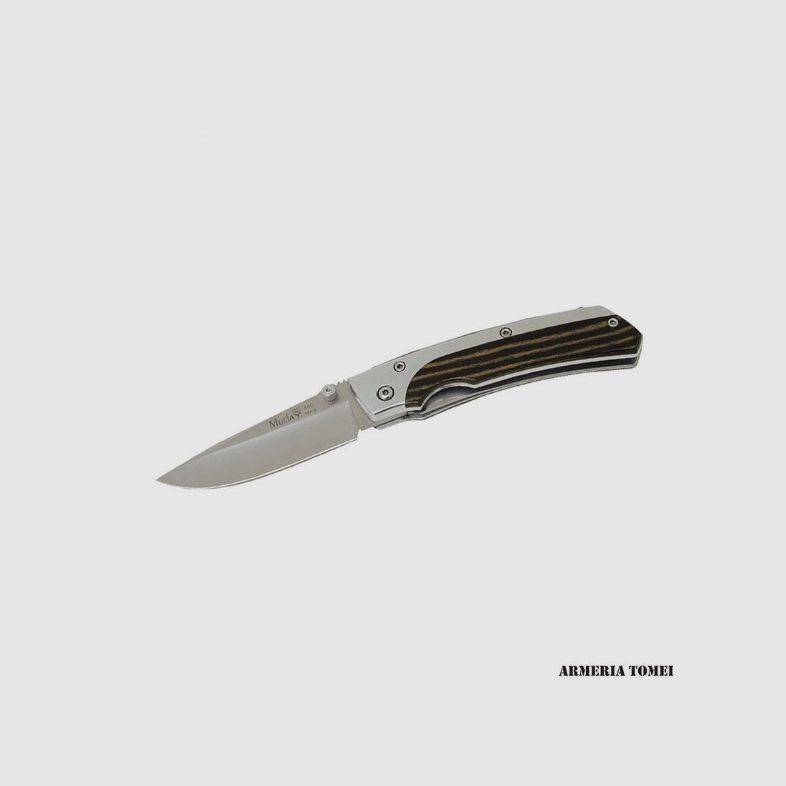 MESSER – MUELA FALTBARES ALUMINIUM / SCHWARZ PAKKAWOOD, Bild 1 von 2