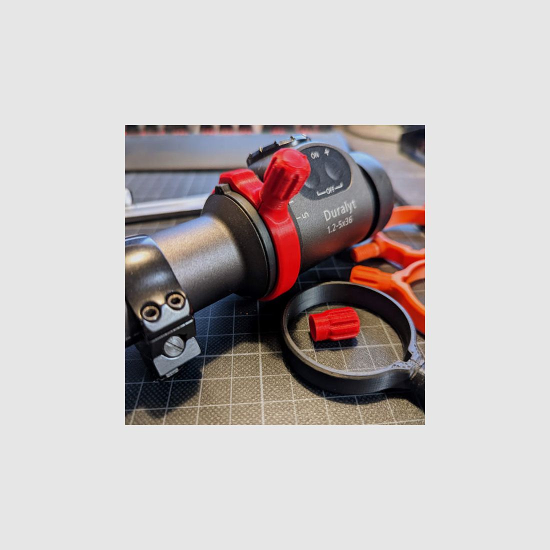 For Zeiss Duralyt: Quick adjustment lever for magnification setting