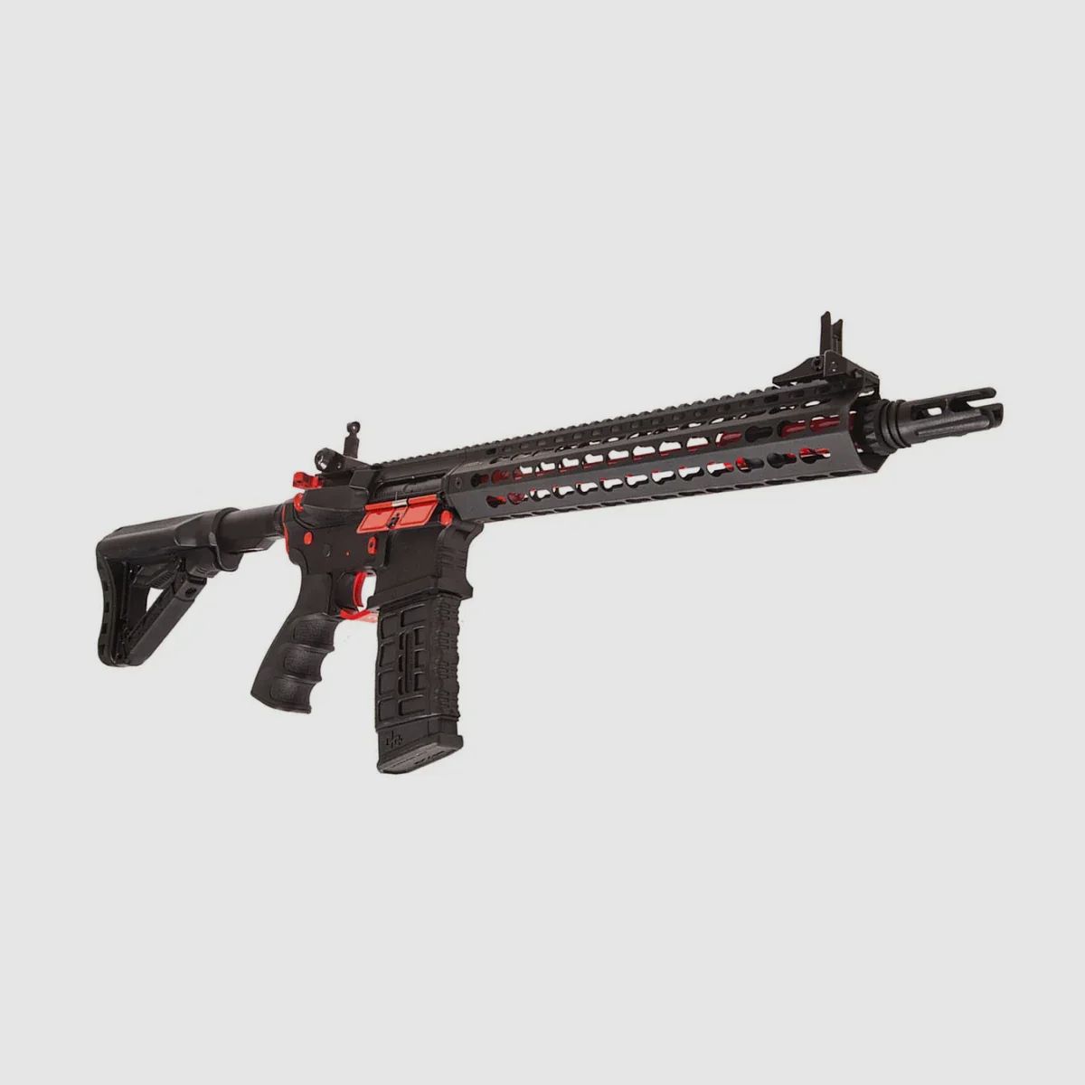 G&G CM16 ETU Keymod Softair SRXL 12" S-AEG, Red Edition