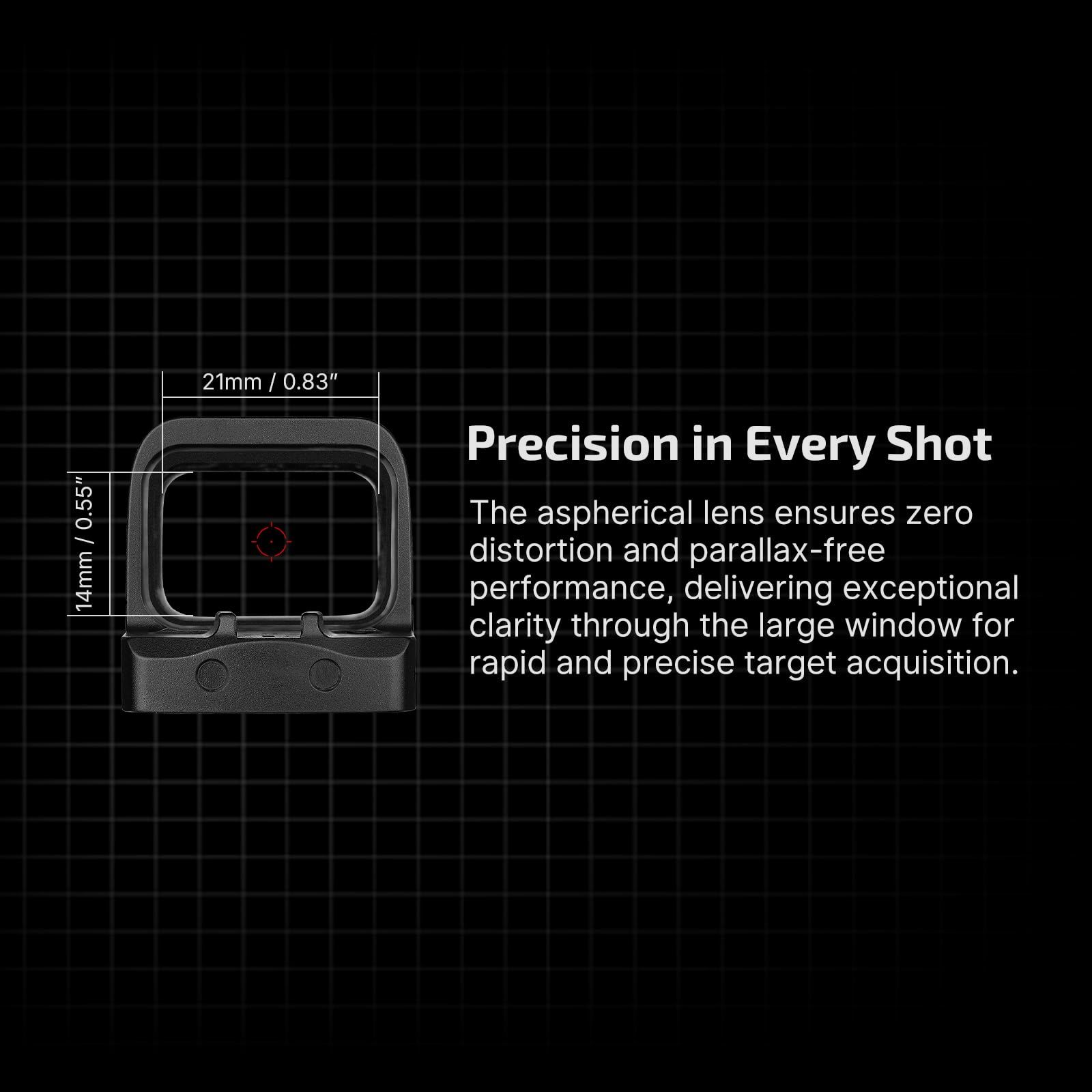 OSIGHT „S“ Red Dot 2MOA / Circle 32MOA RMsc, Bild 9 von 9