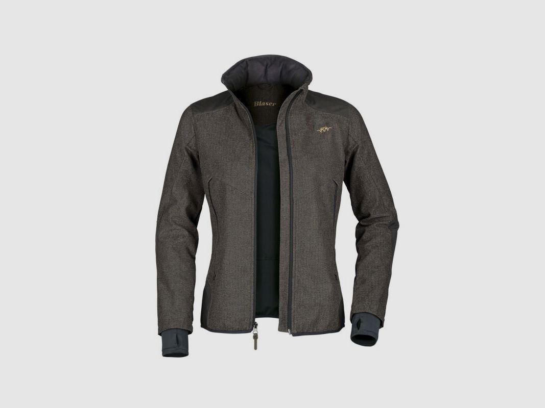 Blaser Damen Jacke Andrea Vintage Softshell Braun/ Mélange