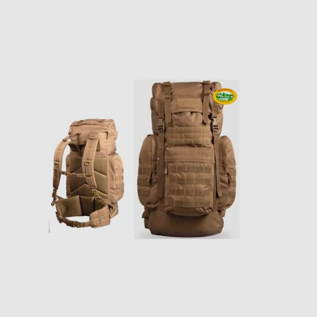 MILSPEC Rucksack groß German Camp Gen.II 65 Liter Dunkel Coyote