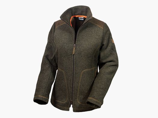 Loden fleece jacket "Adele", slate