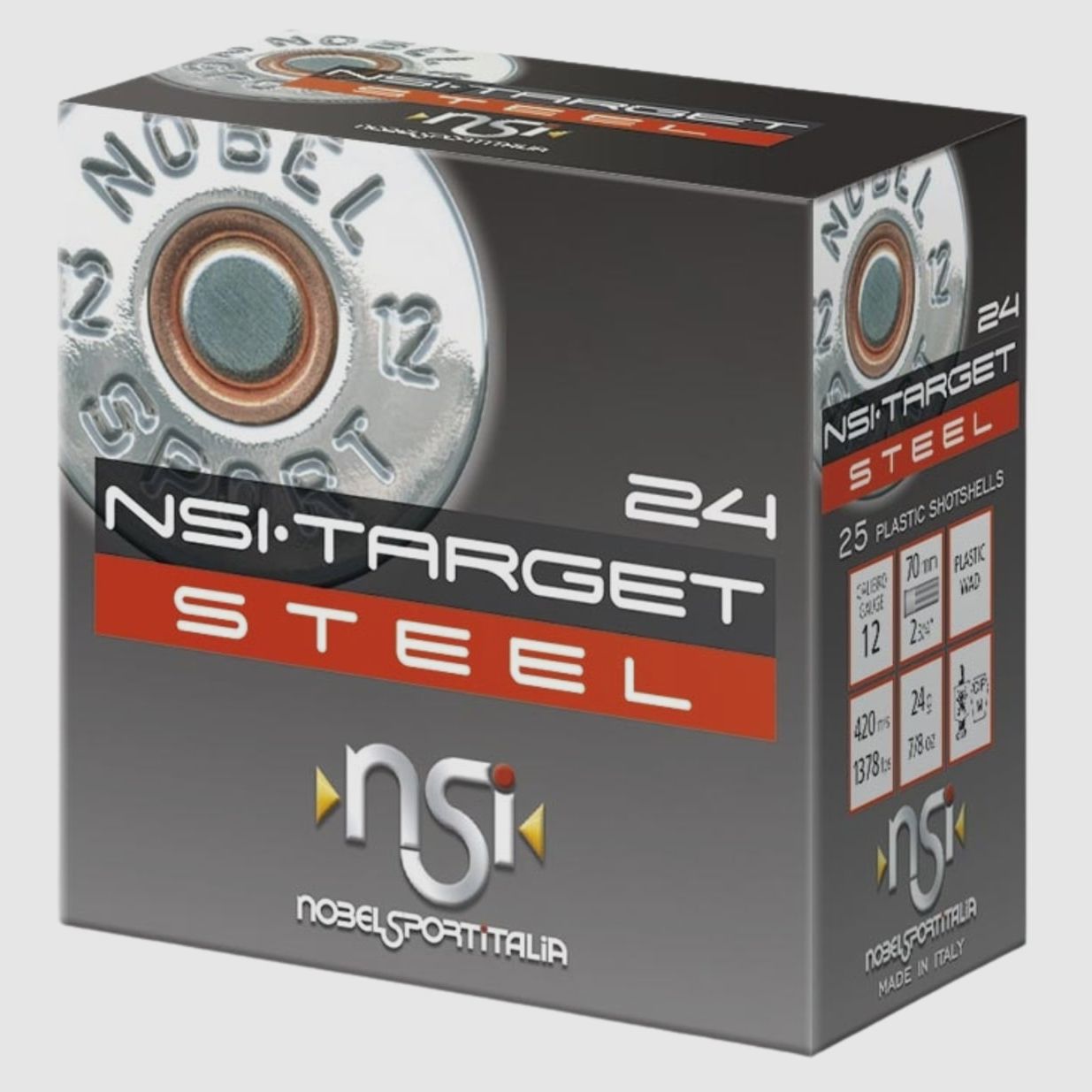 Nobel Sport Italia 20/70 Target Steel HP Trap T7 2,5mm - 24g