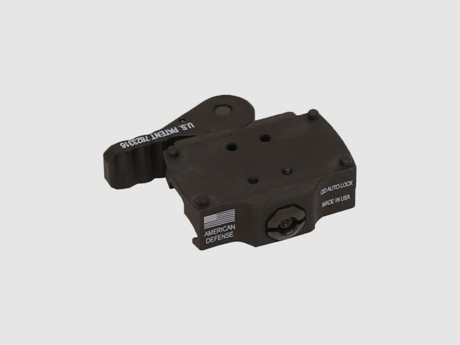 AMERICAN DEFENSE MANUFACTURING AD-22 BURRIS FASTFIRE LOW MOUNT QD STANDARD LEVER BLACK, image 1 of 2