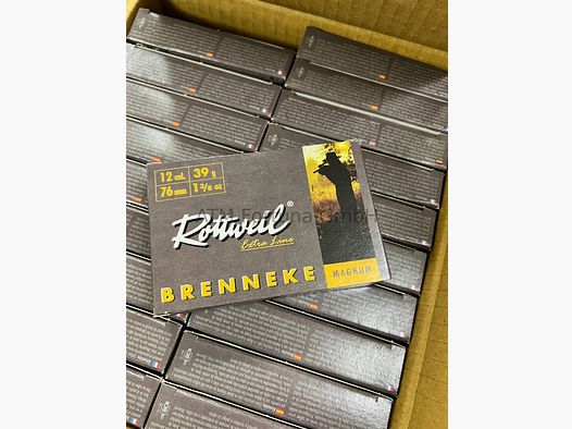 Brenneke Rottweil Rottweil 12/76 Magnum 39g 600gr Brenneke