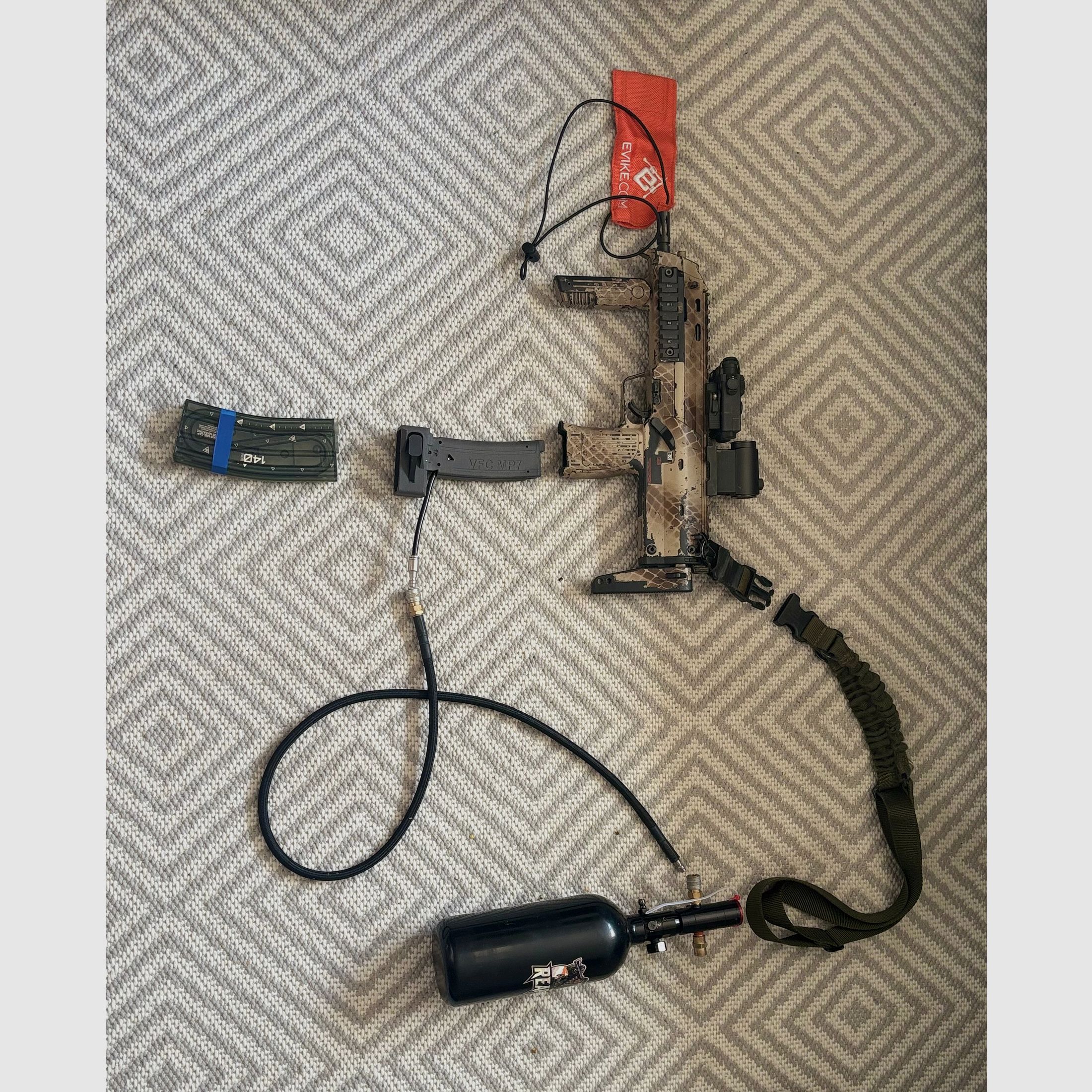 Airsoft MP7 GBB mit umbau auf HPA