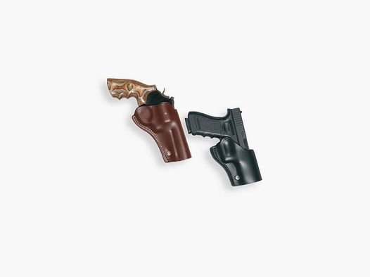 GUNFIGHTER Holster 4" Korth Canadian Ranger -Braun-Linkshänder