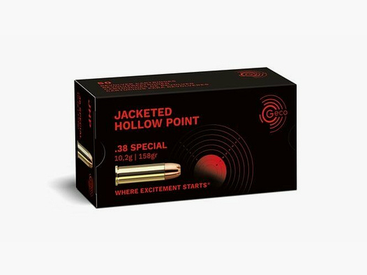 Geco .38 Special JHP 158grs / 10,2g