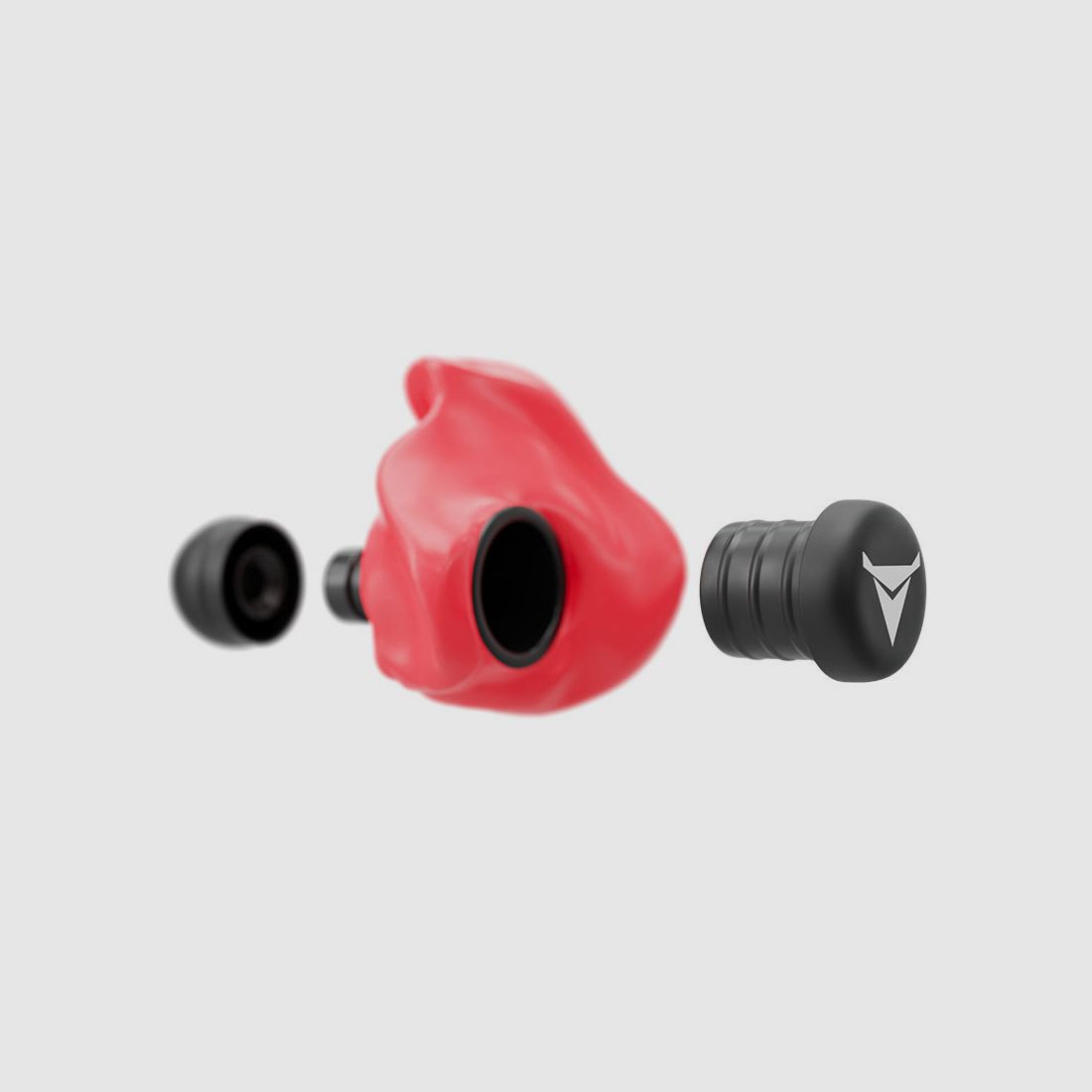 Decibullz 31 dB vervormbare oordoppen - rood, afbeelding 3 van 9