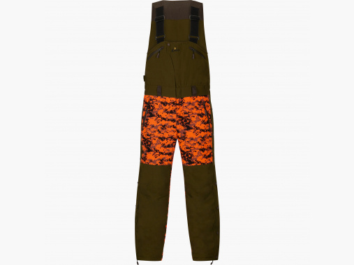 il Lago Prestige Drückjagd-Latzhose Keiler Pro Herren (Oliv/Orange Camouflage) | 4XL