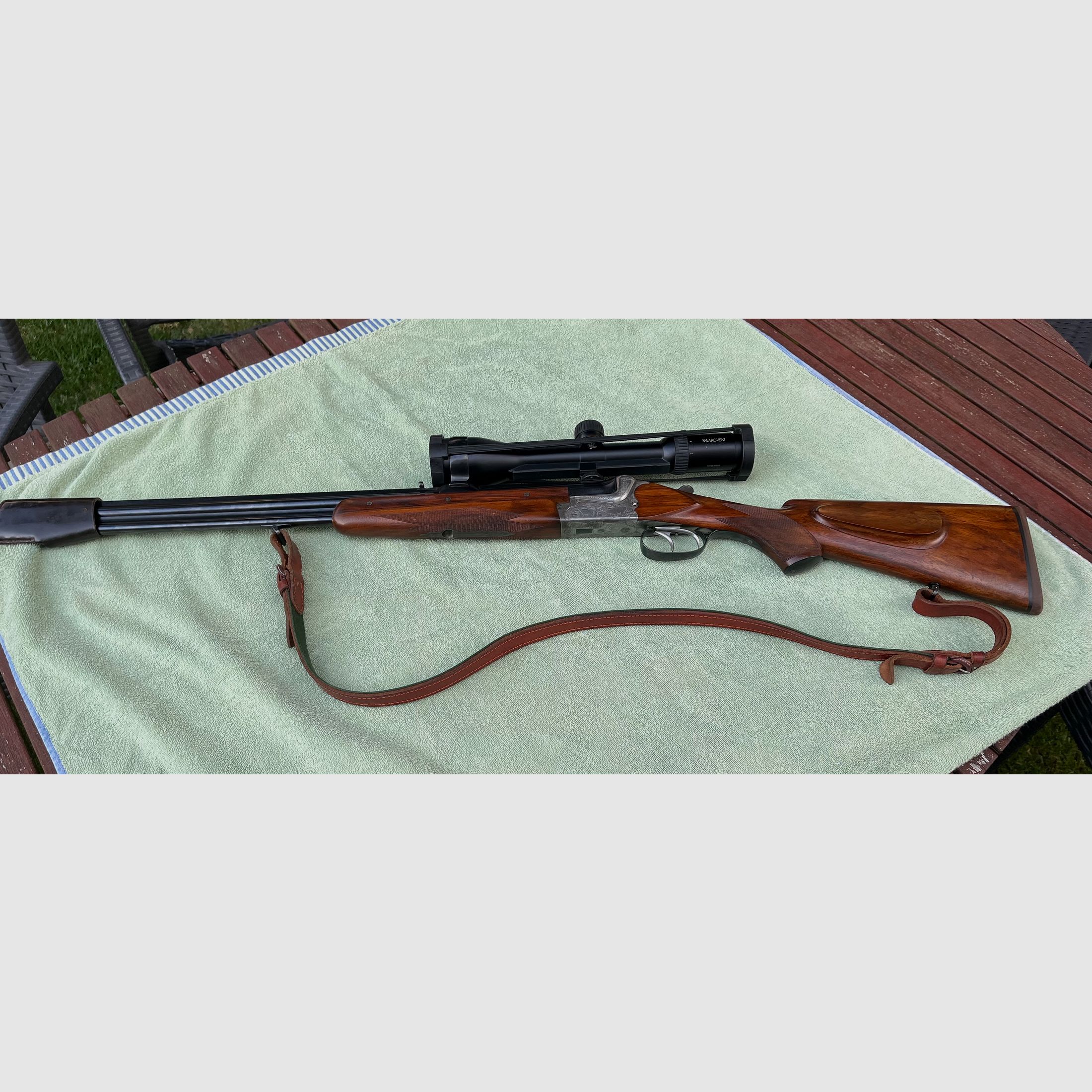 Neuwertige Bockbüchsflinte MERKEL Suhl BBF 7x65R 20/76 Swarovski 3-12x50 Z4i selten
