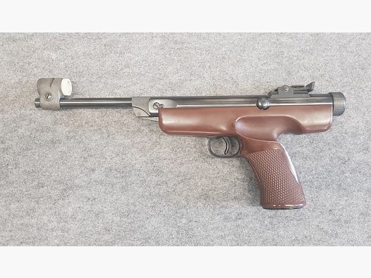 Für Sammler neuwertige  Diana Luftpistole Modell 6 von 1972 Pistole Cal. 4,5mm Diabolo Knicker