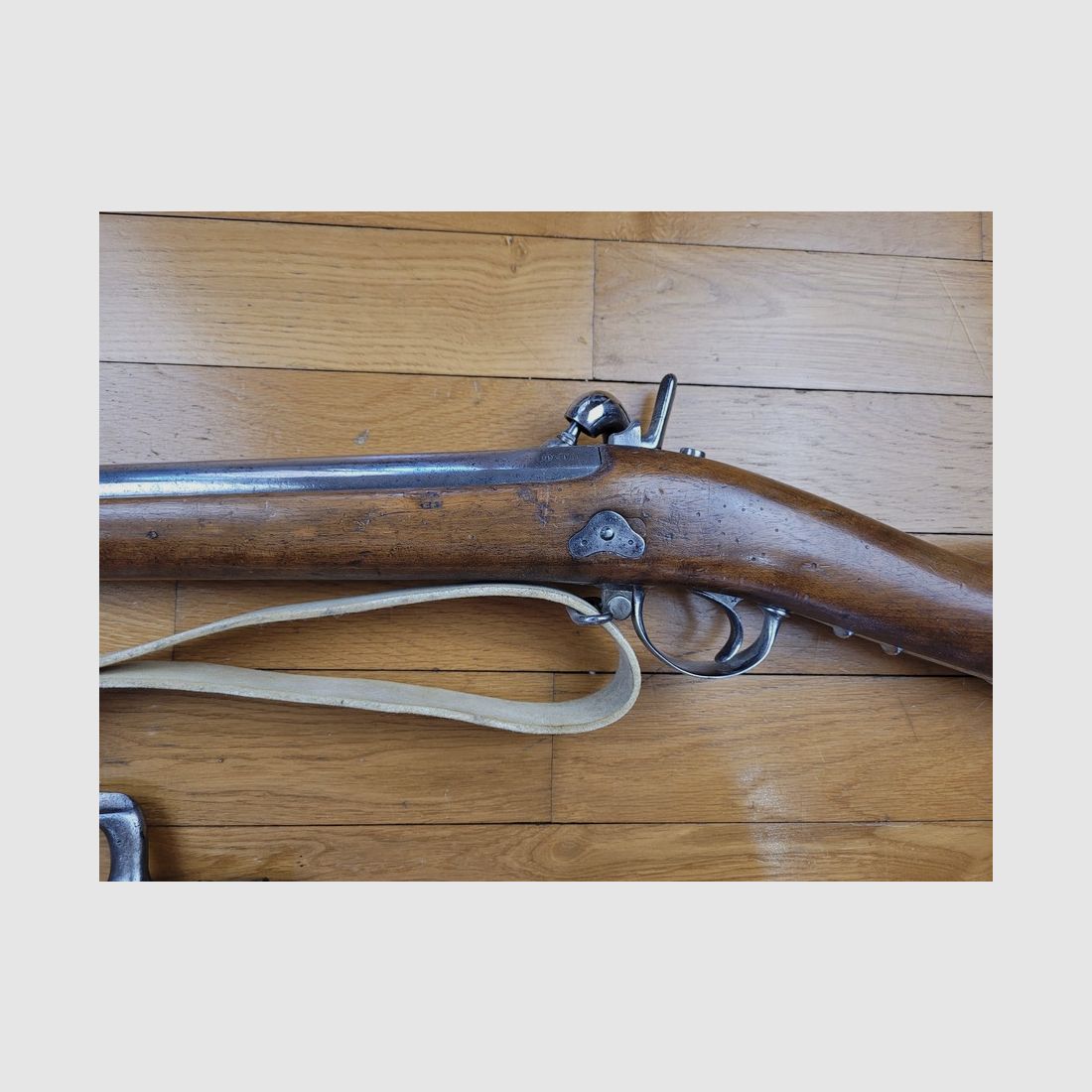 Sehr schönes Gewehr Modell 1842 T (nicht Tbis) – Nationale Waffenfabrik Tulle 1850 – Bajonett – Gewehrriemen – Ausgezeichneter Zustand, Bild 17 von 32