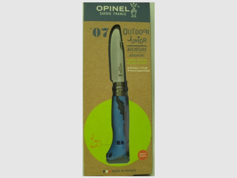 Couteau pour enfants n° 7 - Lame de 7,5 cm, inoxydable, bleu