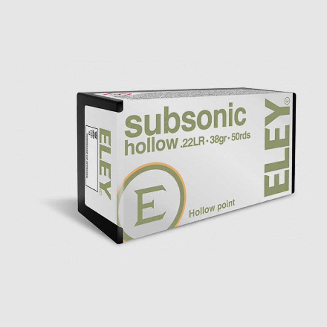 Eley Kal.22 LR 2,5g/38gr Hollow Point Subsonic 50Stk.