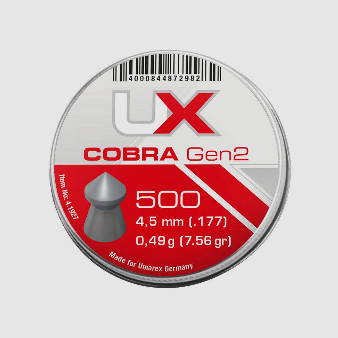 UX Cobra Gen2 Diabolos 4,5mm / 0,49 g / 500 Stk