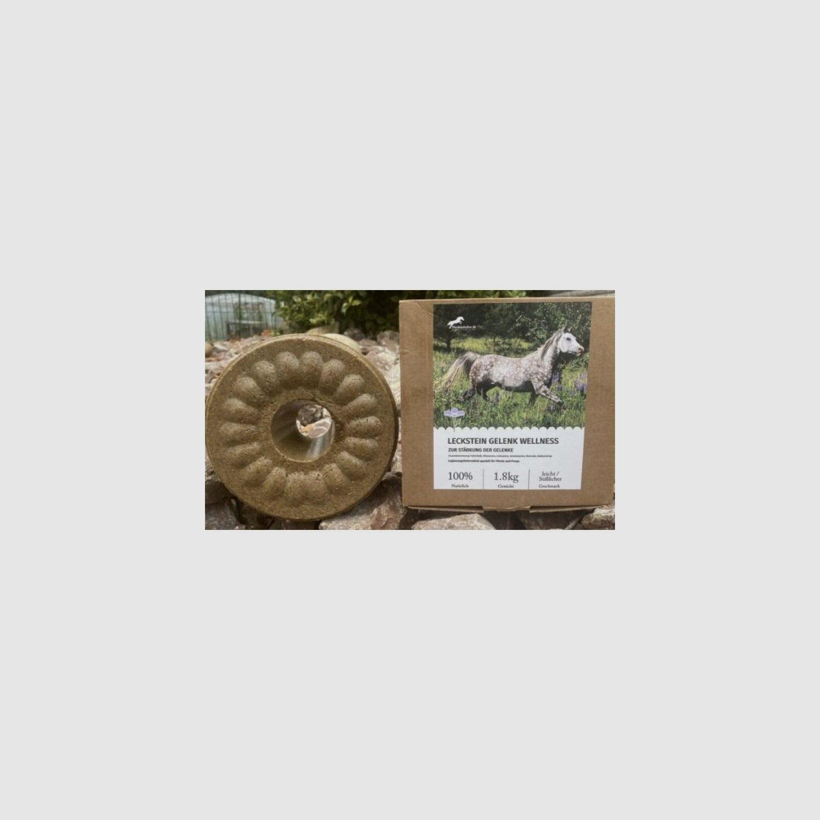 Wildlutscher Leckstein für Pferde und Ponys Chiasamen 1,8 kg