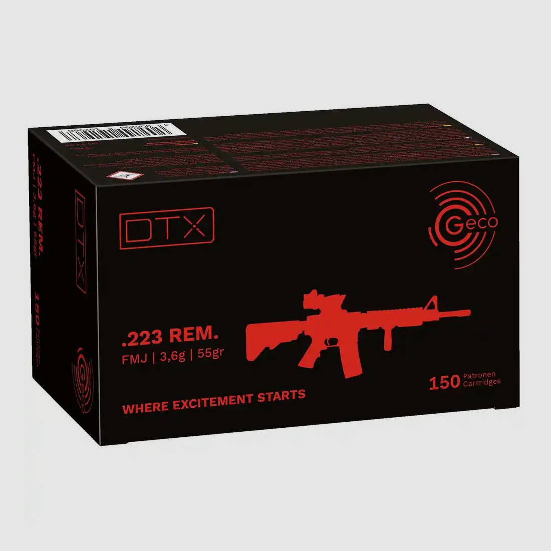 Geco VM DTX .223 150 Stück Packung
