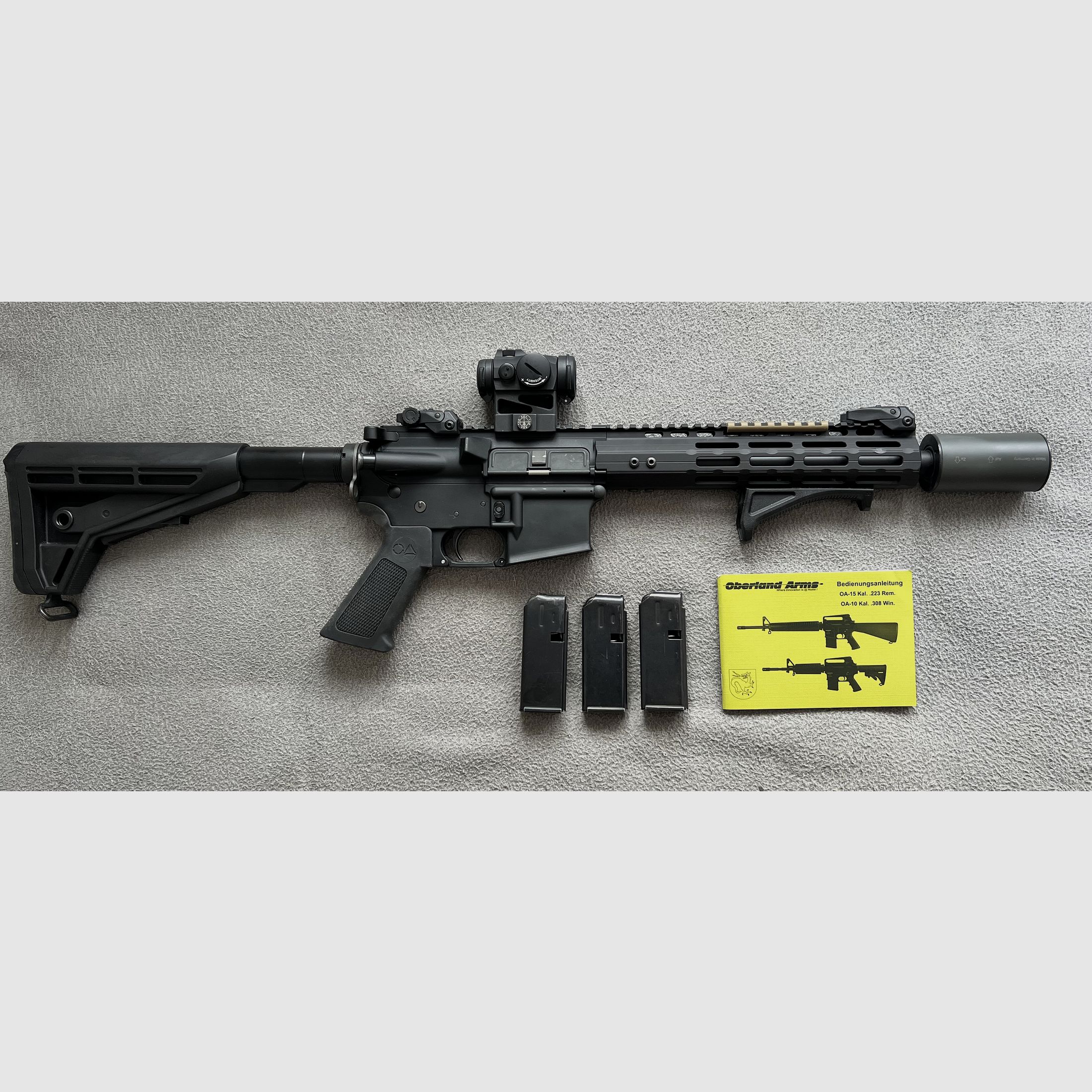 Oberland Arms OA-15 BL C9, 10.5", BL M-LOK handguard 9" slim, OA M4 stock, BUIS