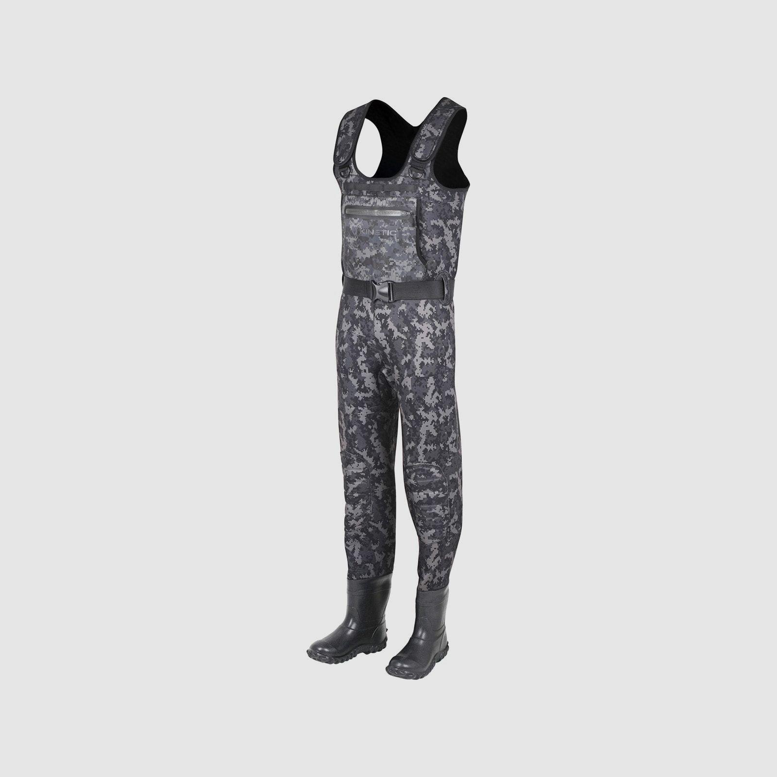 Kinetic Neorush Wathose mit Stiefeln Gray Camo -44/45