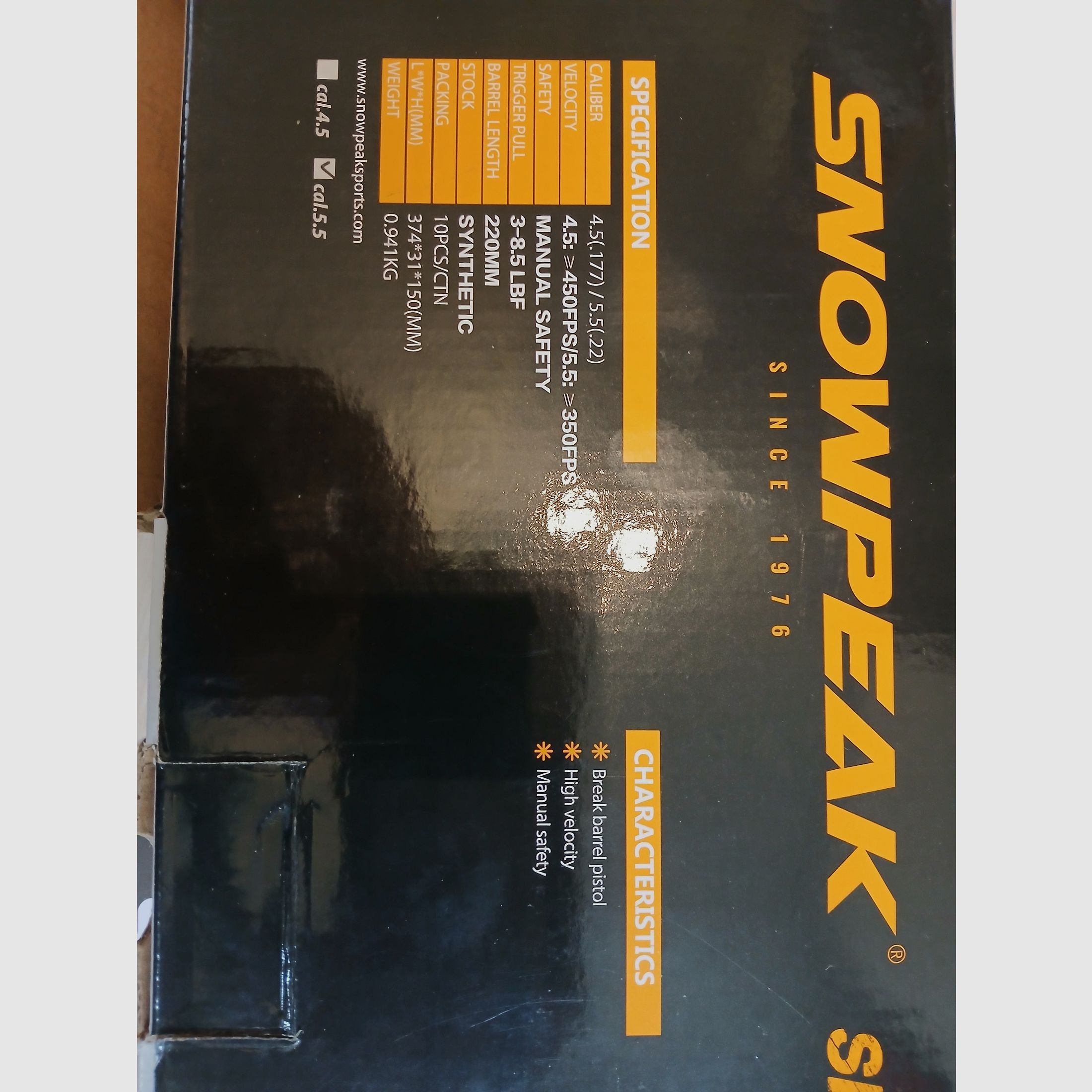 SNOWPEAK SP500 5.5mm! Bent barrel pistol