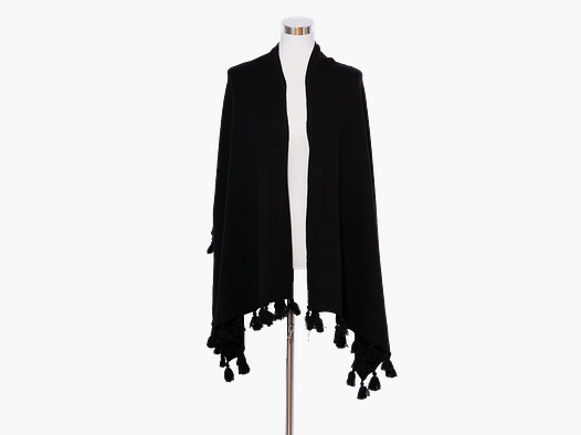 Luise Steiner scialle pom pom