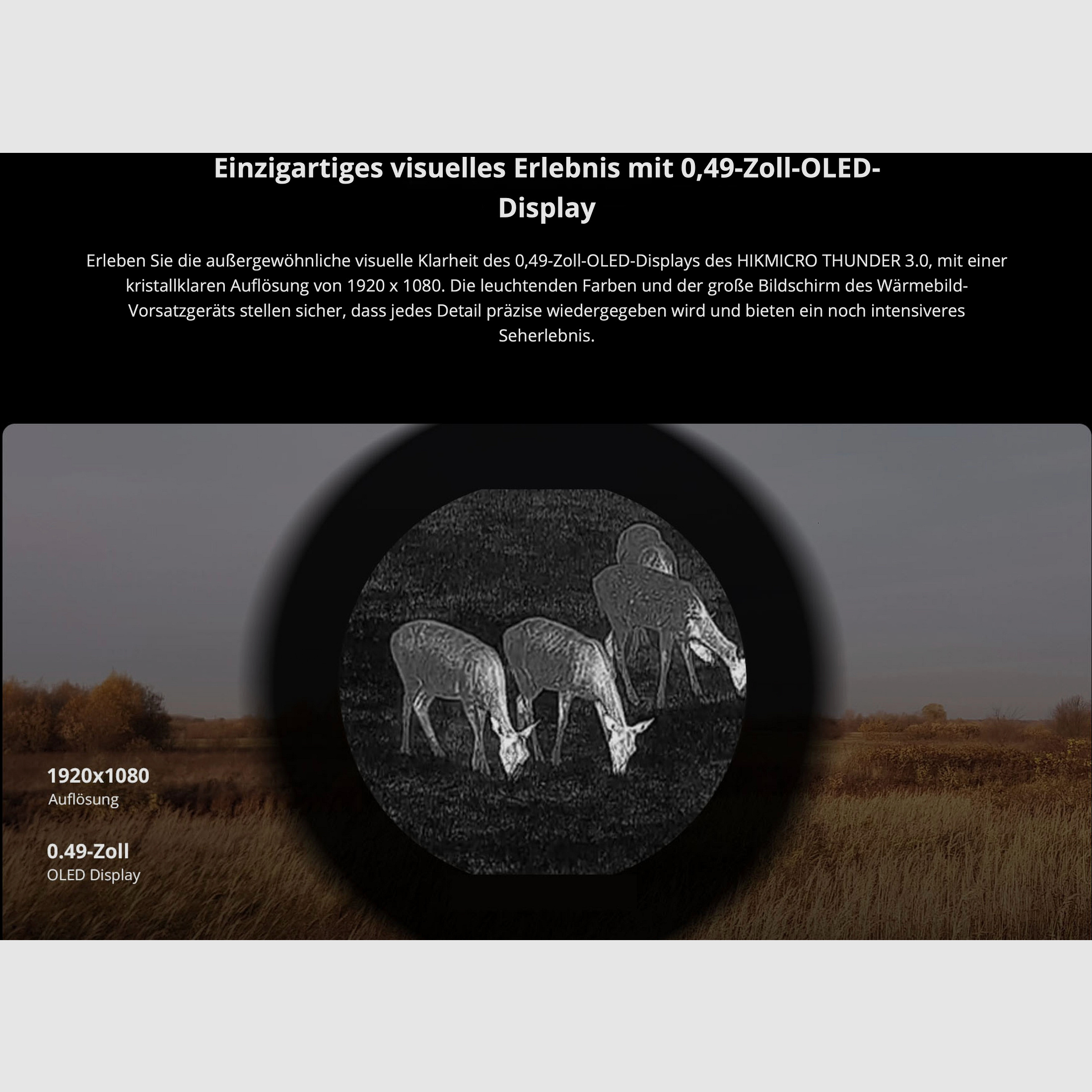 Hikmicro 50-2-128 Clip-On Thunder TQ35C 3.0 thermal imaging attachment 640 x 512 12µm < 15 mK