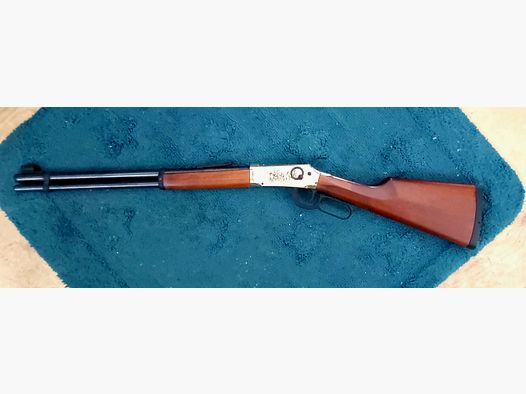 Walther Lever Action Wells Fargo long CO2-Gewehr in Gold-Optik im Kaliber 4,5mm -