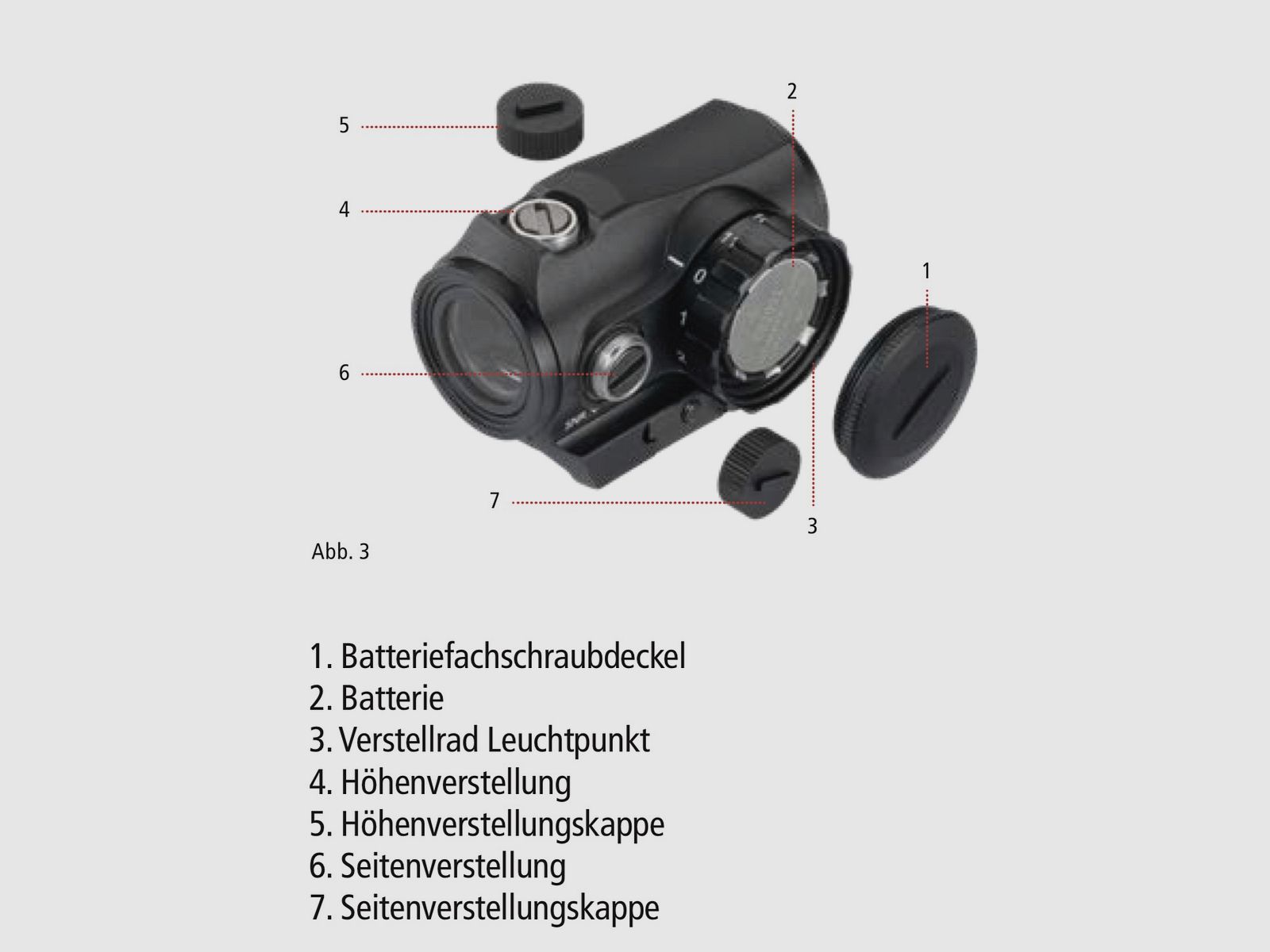 Minox 80224005 RV 1 mirino a punto luminoso 2 MOA con montaggio Weaver Picatinny