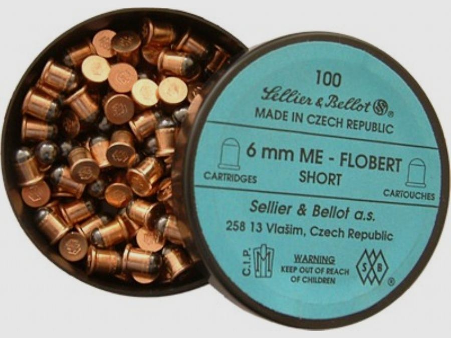 Flobert-Patrone 6mm Short 16gr (100 Stk.)
