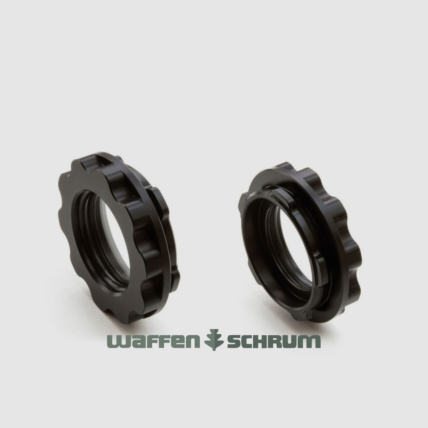 Precise hunting closure cap large with glass for clamping sleeves from Ø62mm