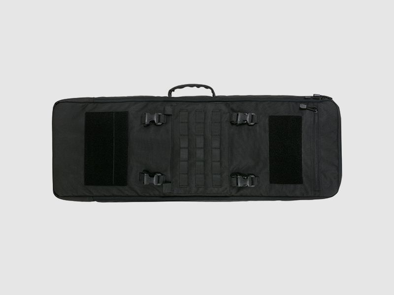 90cm Rifle Bag TRAVEL with Buckle Up Front Panel - Black [8FIELDS]