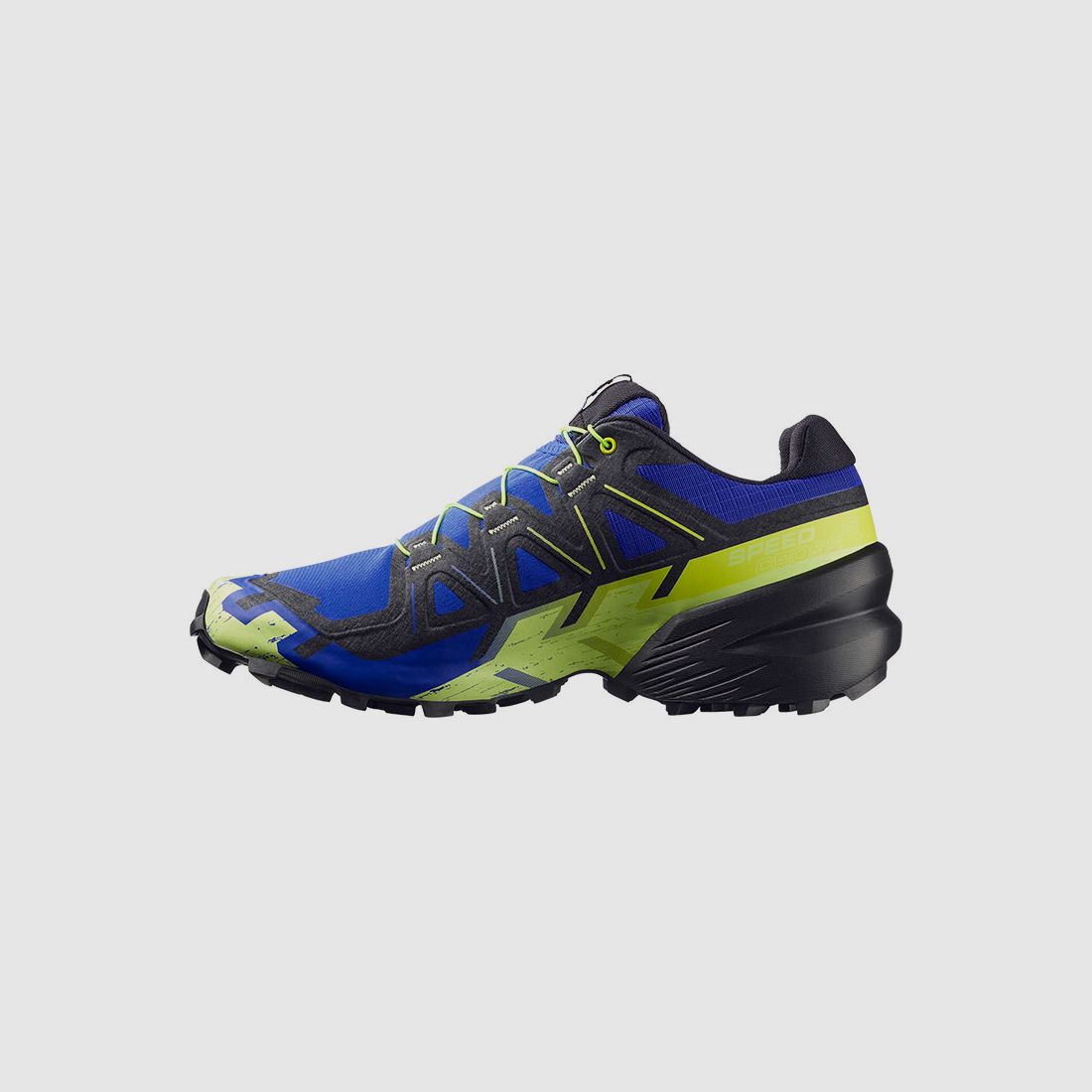 SALOMON – MEN – SPEEDCROSS 6 Bluing / Black / Acid Lime, image 3 of 7
