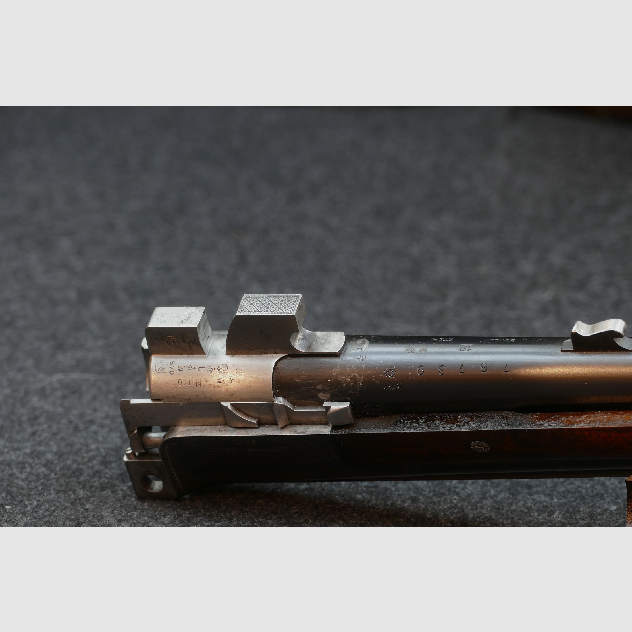 Merkel 201E — Fusil à deux canons superposés, Cal. 12/70 (Suhl / 1970), image 18 sur 20