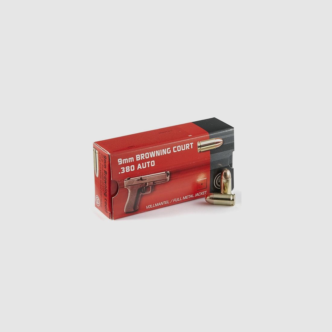 GECO Faustfeuermunition 9mm Browning Court .380 Auto Vollmantel