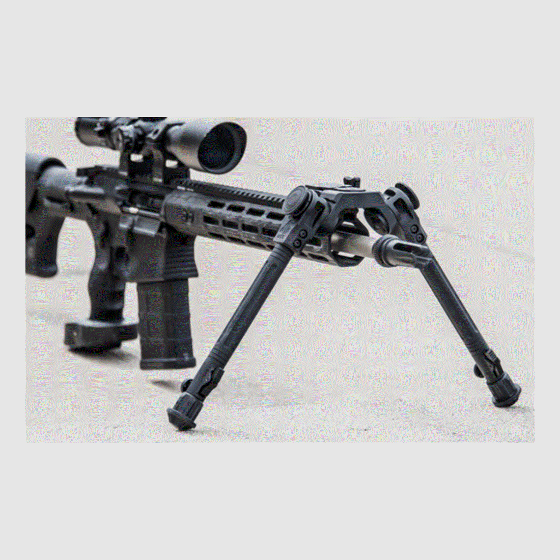 UTG Over Bore Bipod, 7″-11″ Center Height, Picatinny, image 3 of 15