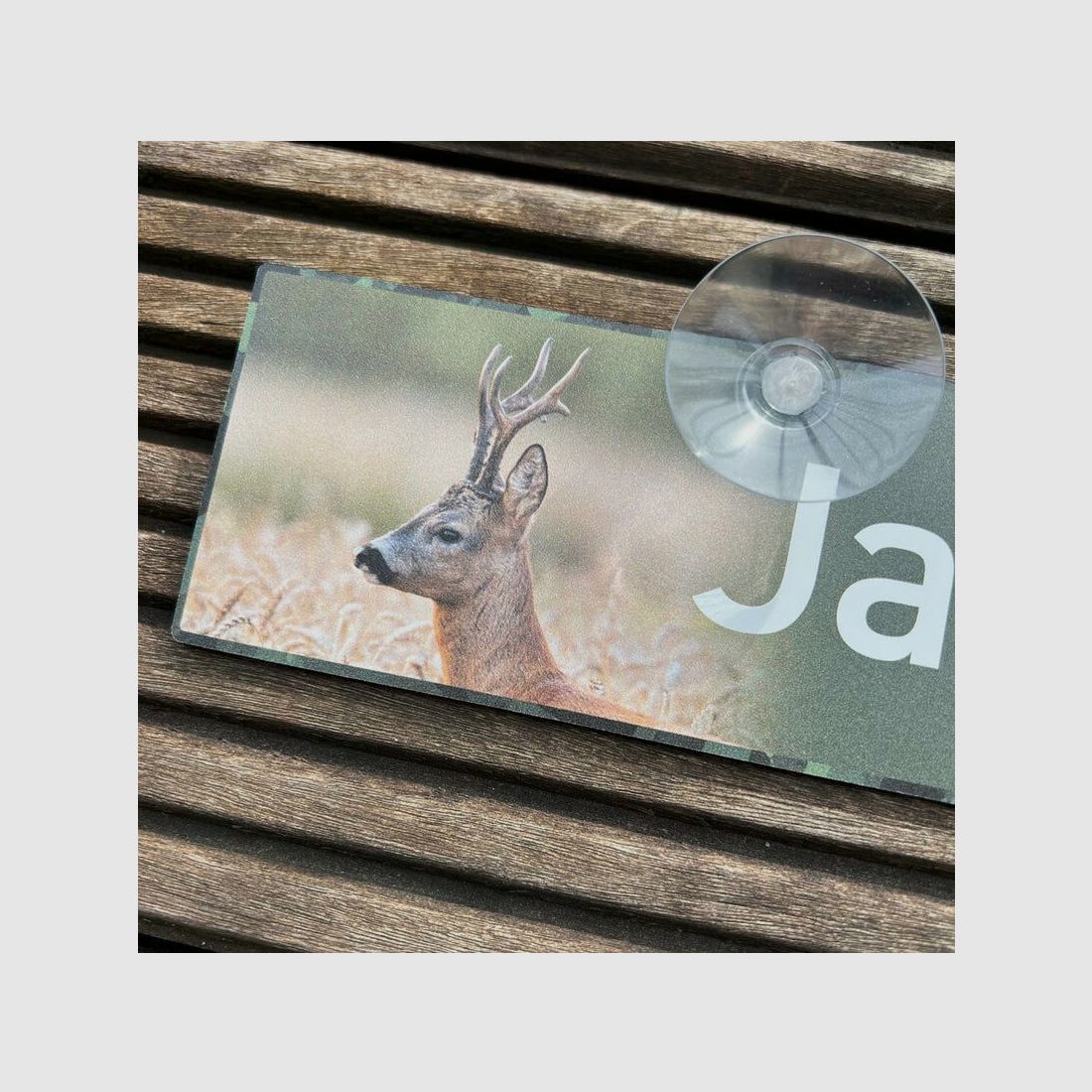 Wilde Hilde Autoschild mit Saugnapf - Jagd