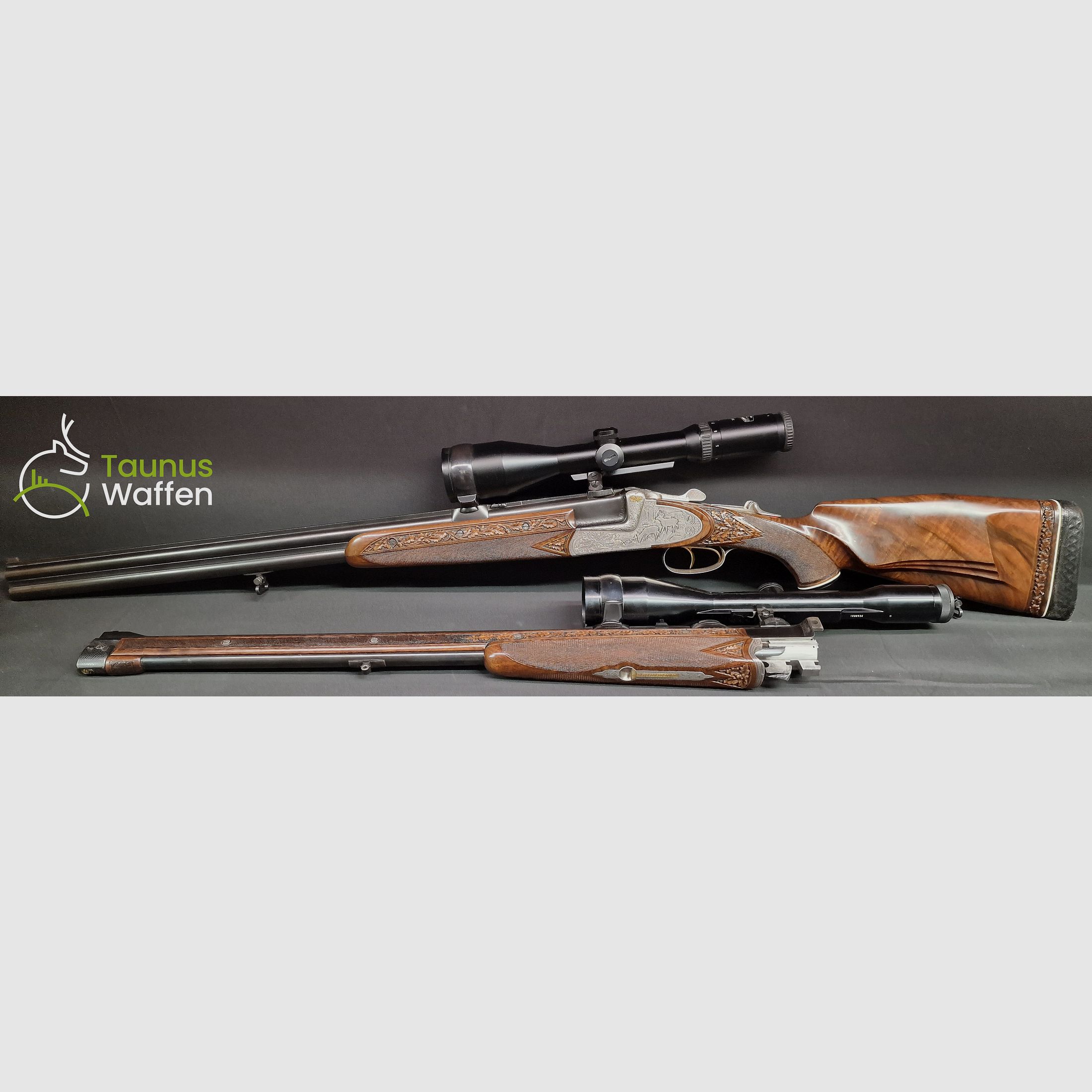 Triumphdrilling Bockdrilling Josef Just Ferlach z Bockdoppelbüchswechsellauf taunus-waffen.de