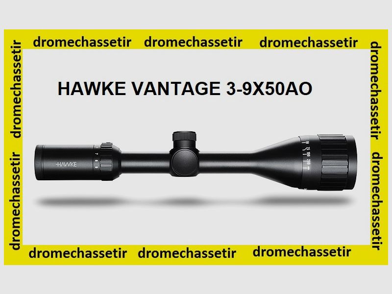 Hawke Vantage 3-9x50AO Zielfernrohr, Mil-Dot-Absehen, Durchmesser 25,4mm, Ref 14133