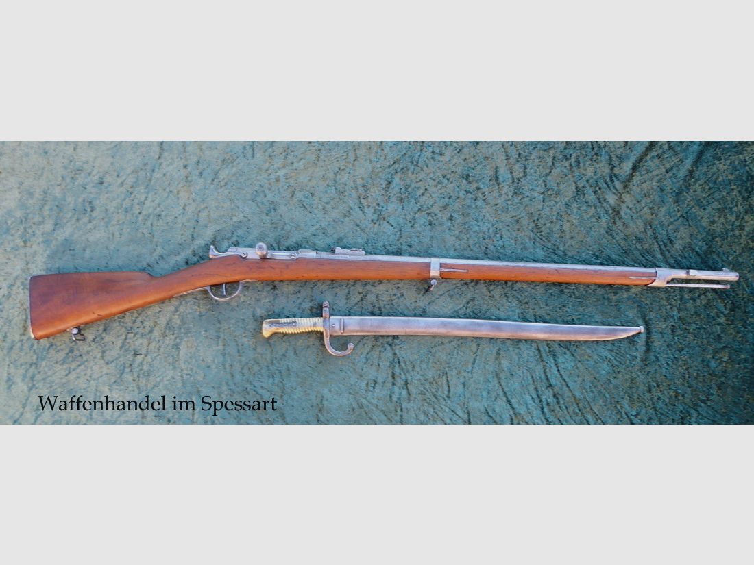 Karabin zapalnikowy Chassepot Mle 1866 cahen-Lyon 1867.