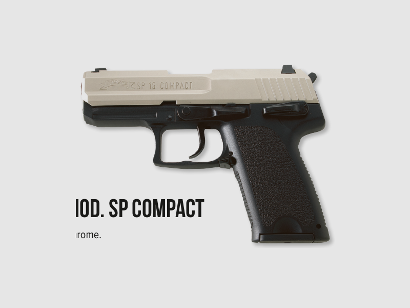 Bruni CHROME PISTOL SP 15 COMPACT