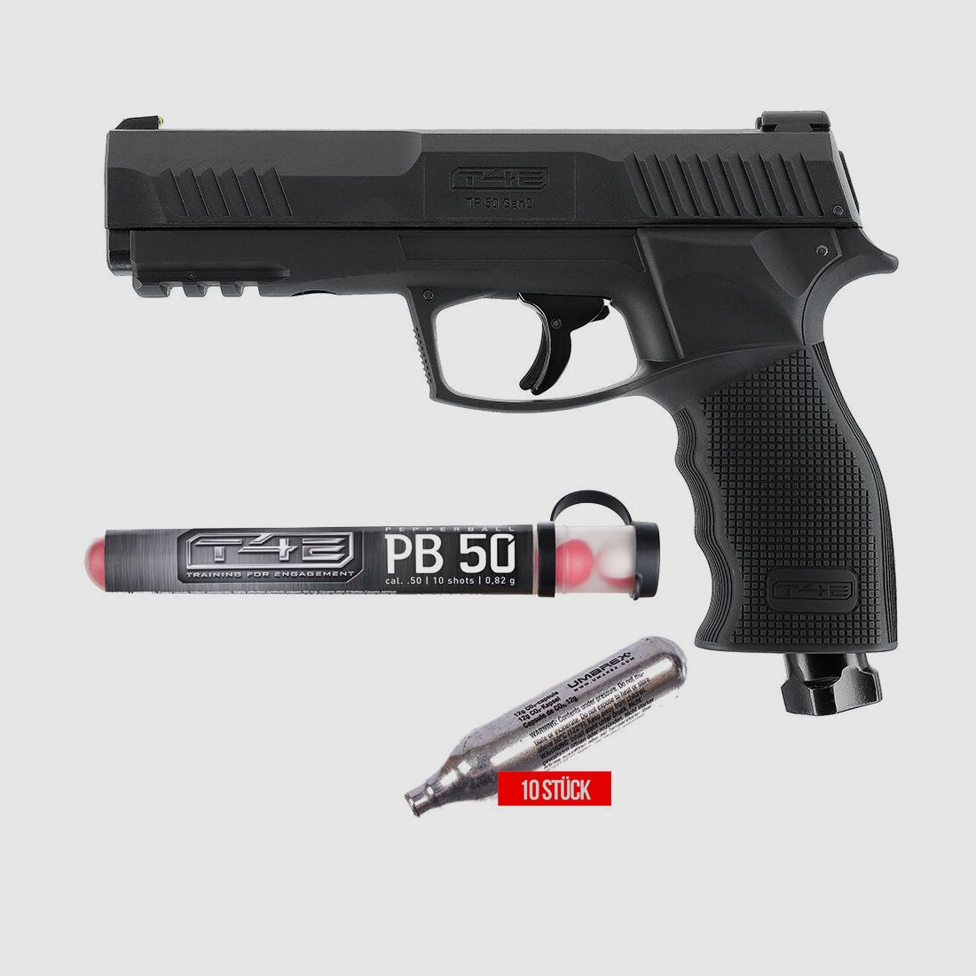 T4E TP 50 Gen2 RAM CO2 Pistole .50 Set Pepperballs
