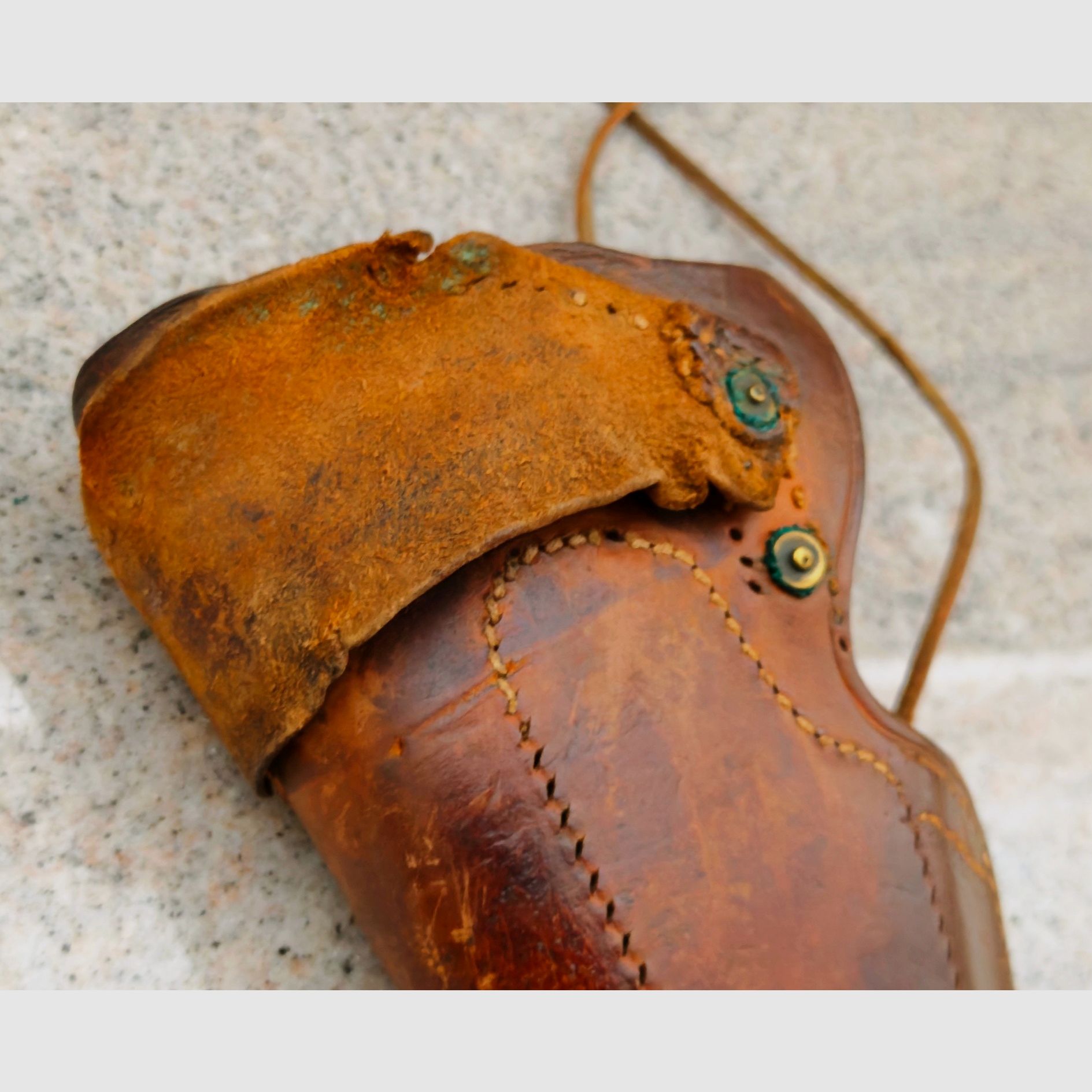 Old revolver holster