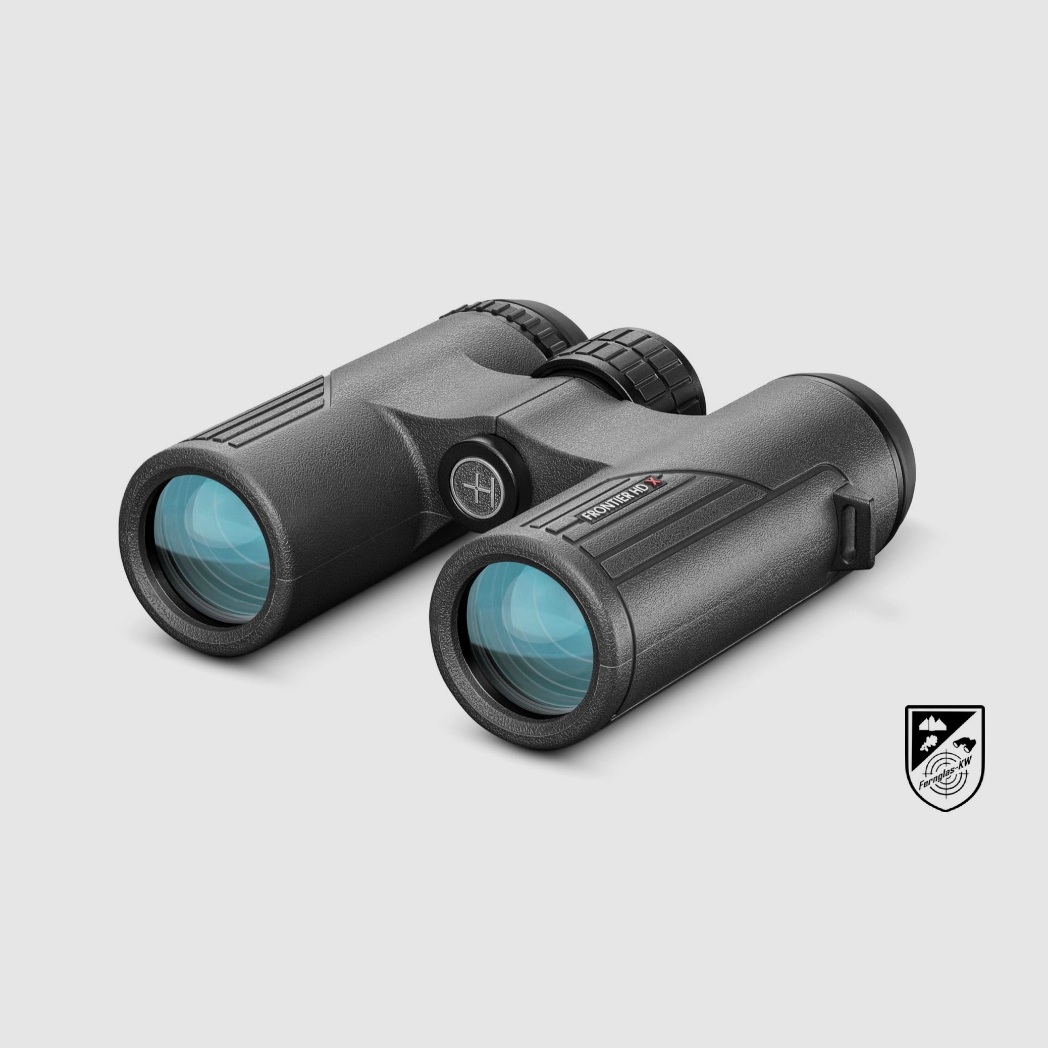 HAWKE 38008 Frontier H DX 10x32 Fernglas Grau mit Zubehör