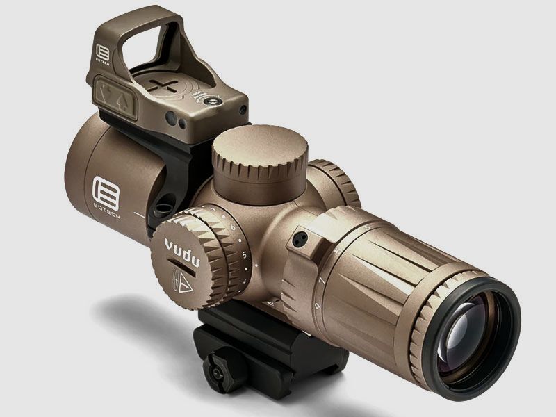 EOTECH Vudu 3-9x32 SFP Ultra Short, TAN MR5-Absehen (mit EFLX + Montagering Komplettpaket)