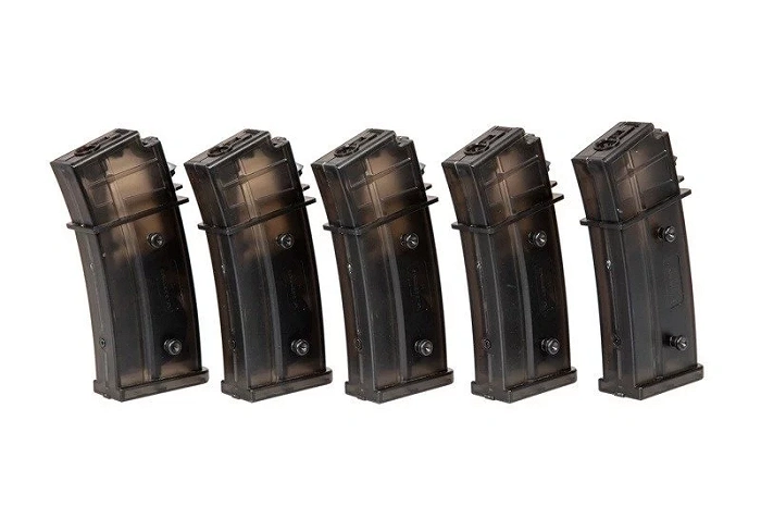 Set de 5 cargadores ASG hi-cap de 300 bolas para réplicas G36, imagen 1 de 16